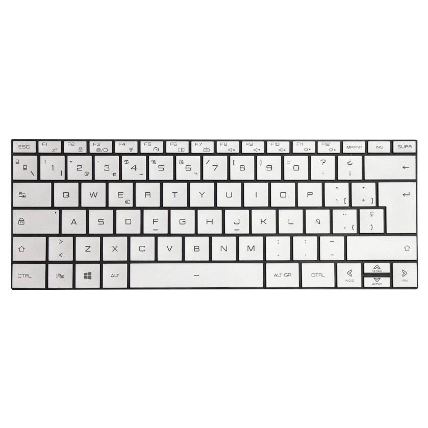 Spanish silver ISO Keyboard (ProX 14)